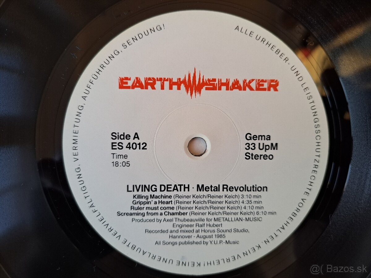 Lp LIVING DEATH - Metal Revolution - 6