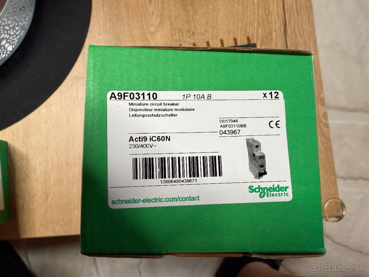 SCHNEIDER - ističe, prúdový chránič, stykač, relé - 6