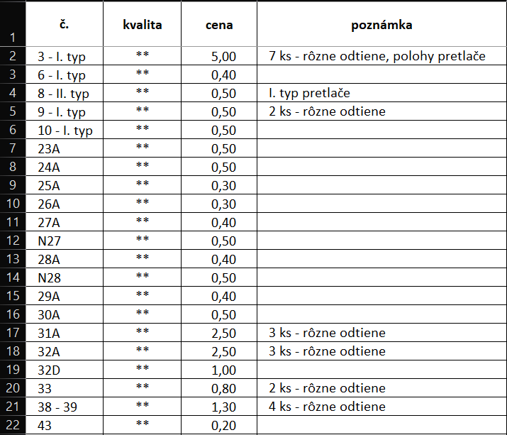 Známky - SLOVENSKÝ ŠTÁT - 6
