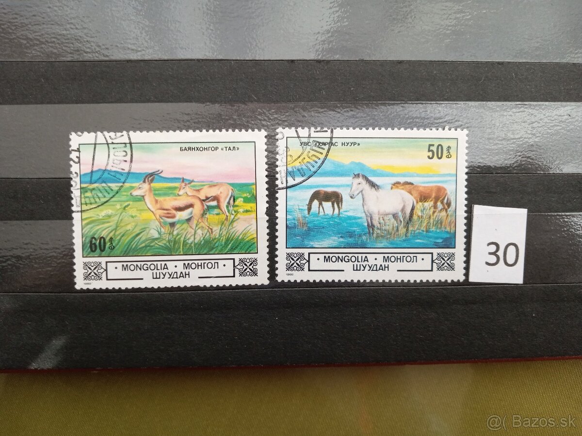 Poštové známky č.488 - ÁZIA - II. - 20 ks sérií - 6