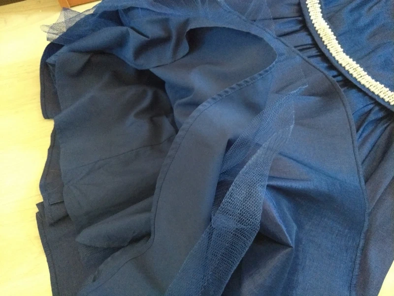 krátke modré spoločenské šaty - 6