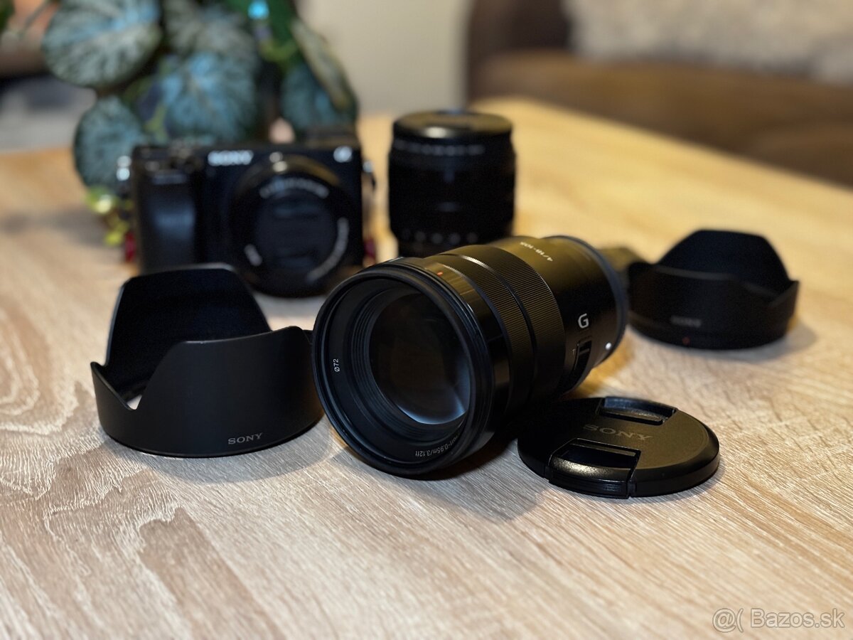 Sony A6400 + 3 objektívy + 3 originálne batérie (TOP STAV) - 6