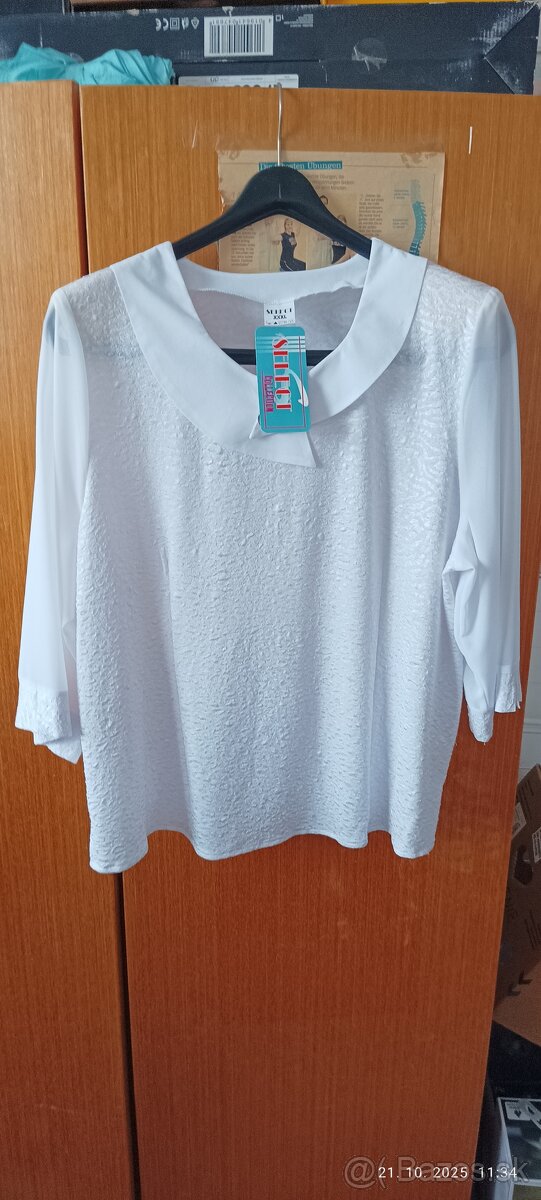 Biele dámske blúzky - 6