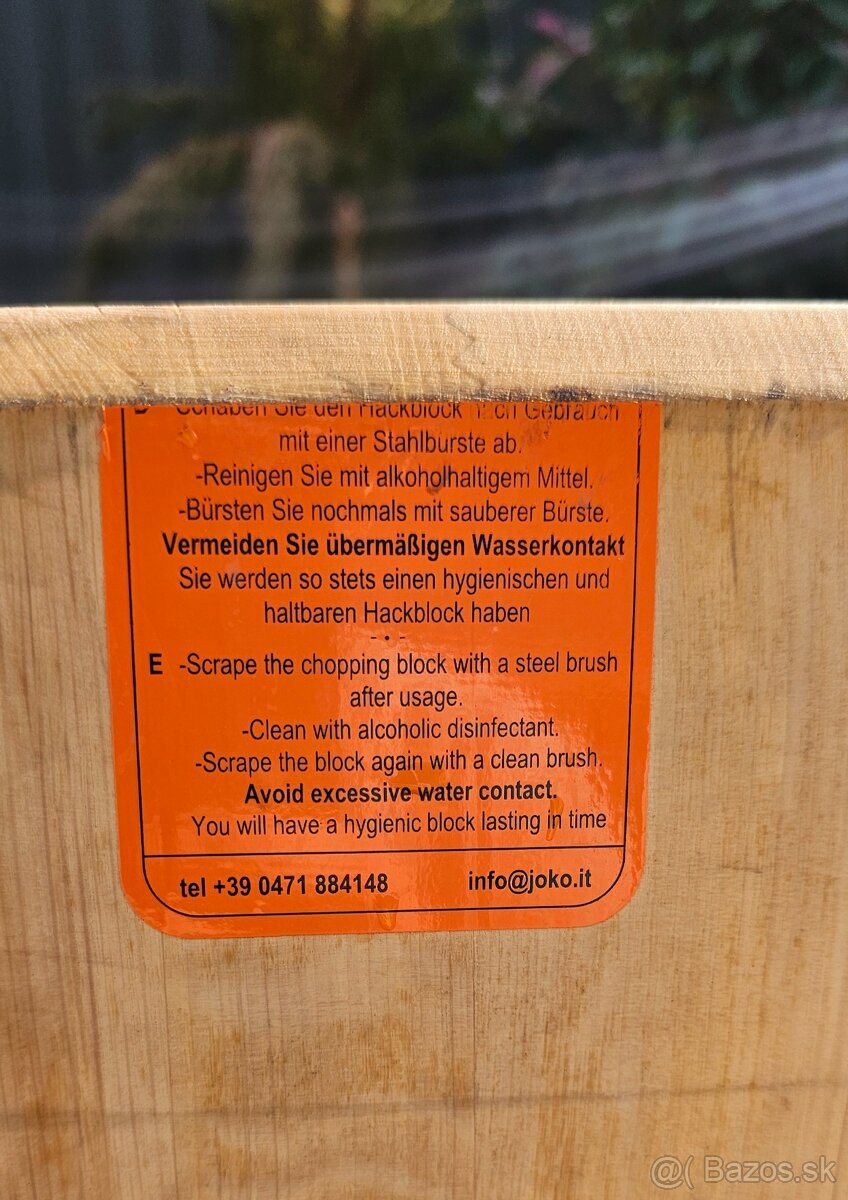 drevený mäsiarsky klát - 6