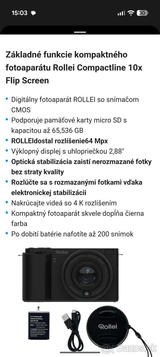 Rollei Compactline 10x Flip Screen - 6