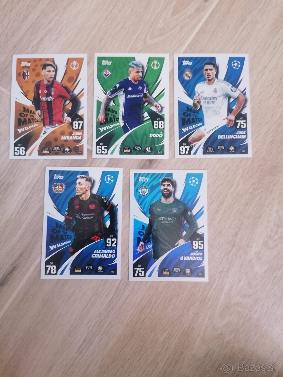Futbalové kartičky Topps match attax - 6