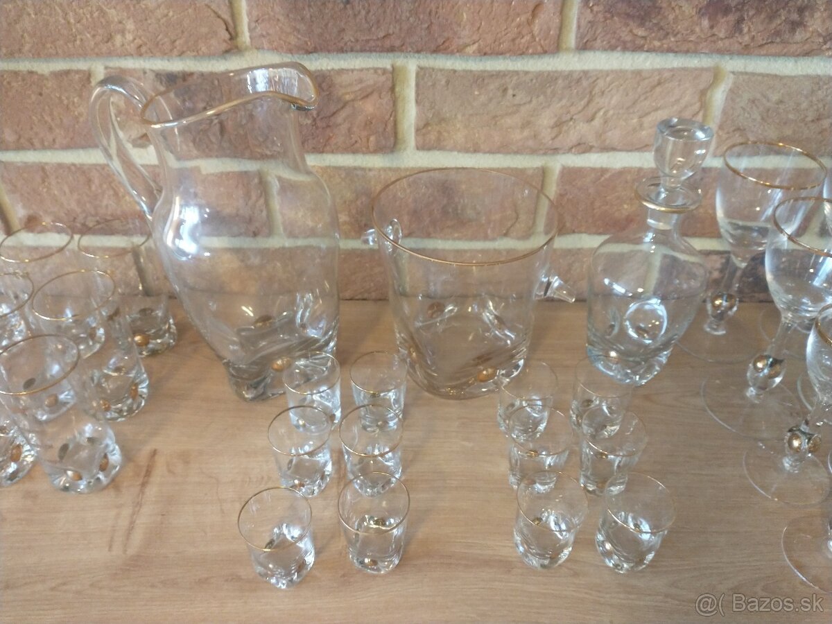poháre zlatý jano,zlatá zuzana, karafa, džbán, nádoba na ľad - 6