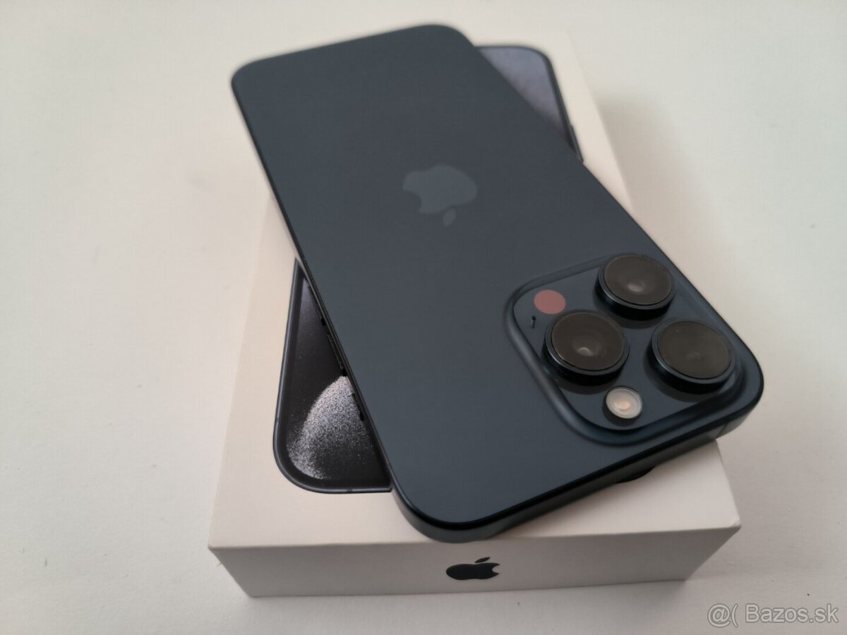 apple iphone 15 PRO MAX 256gb Blue Titanium / Batéria 100% - 6