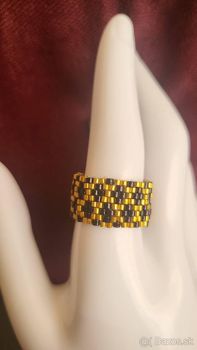 Prsteň ručne šitý - 6