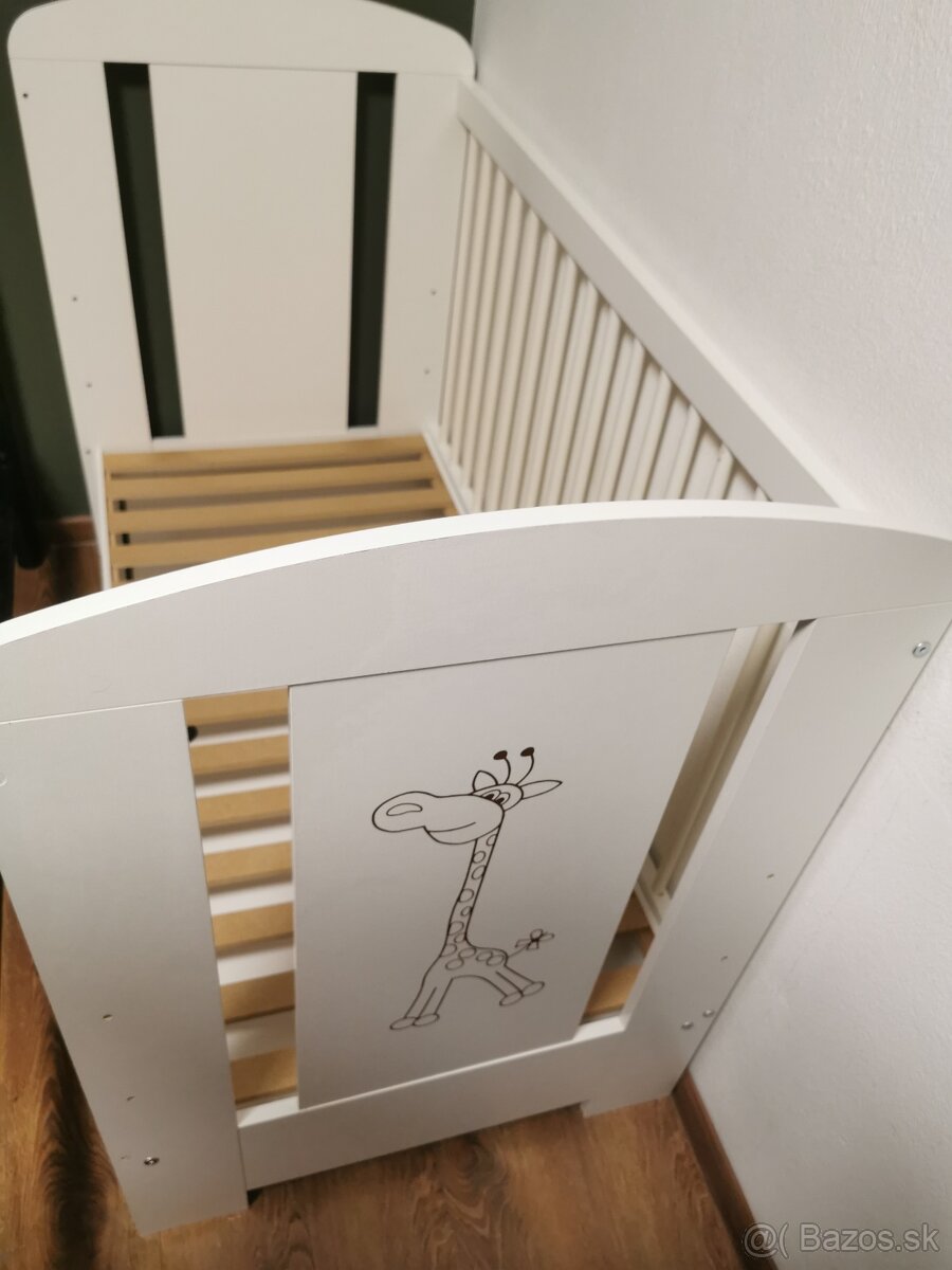 Detská postieľka Klups 120x60 biela - 6