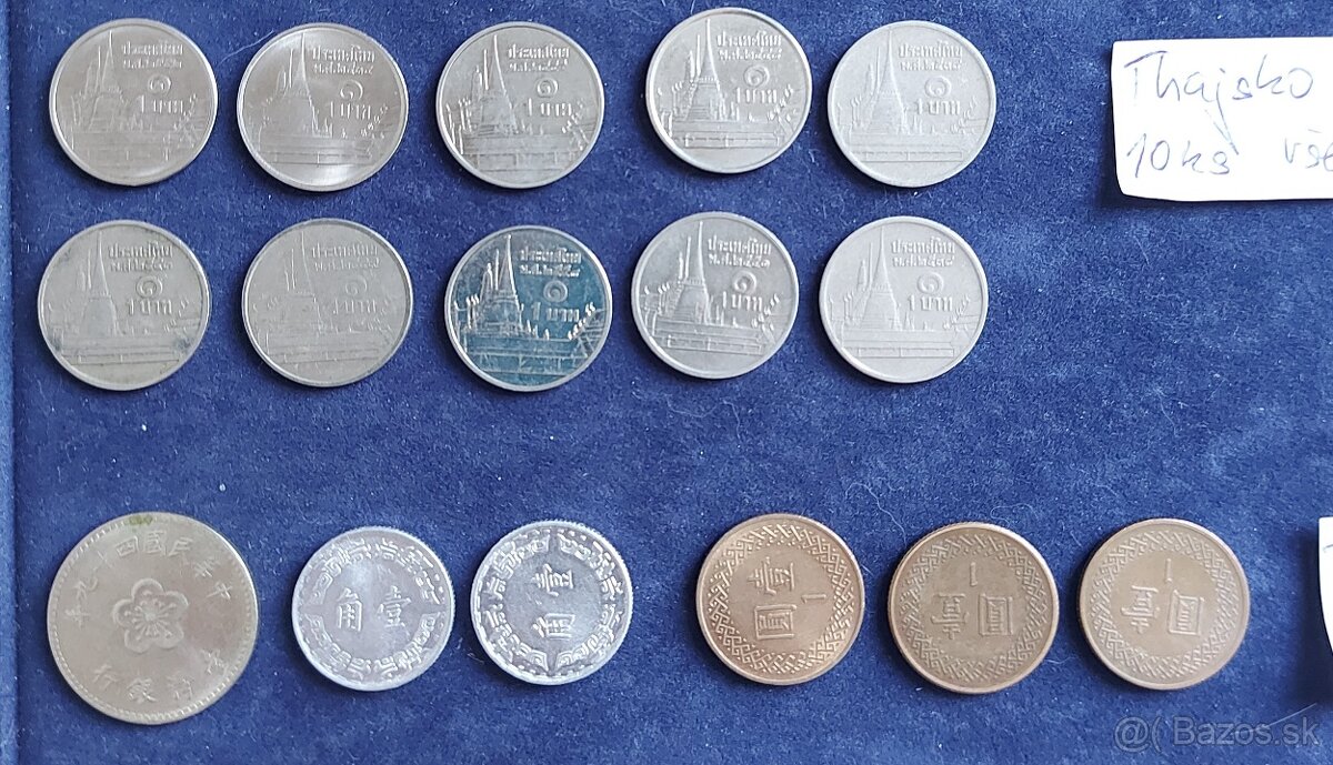 Zbierka mincí - svet, ďaleký Východ (Ázia) a iné - 6