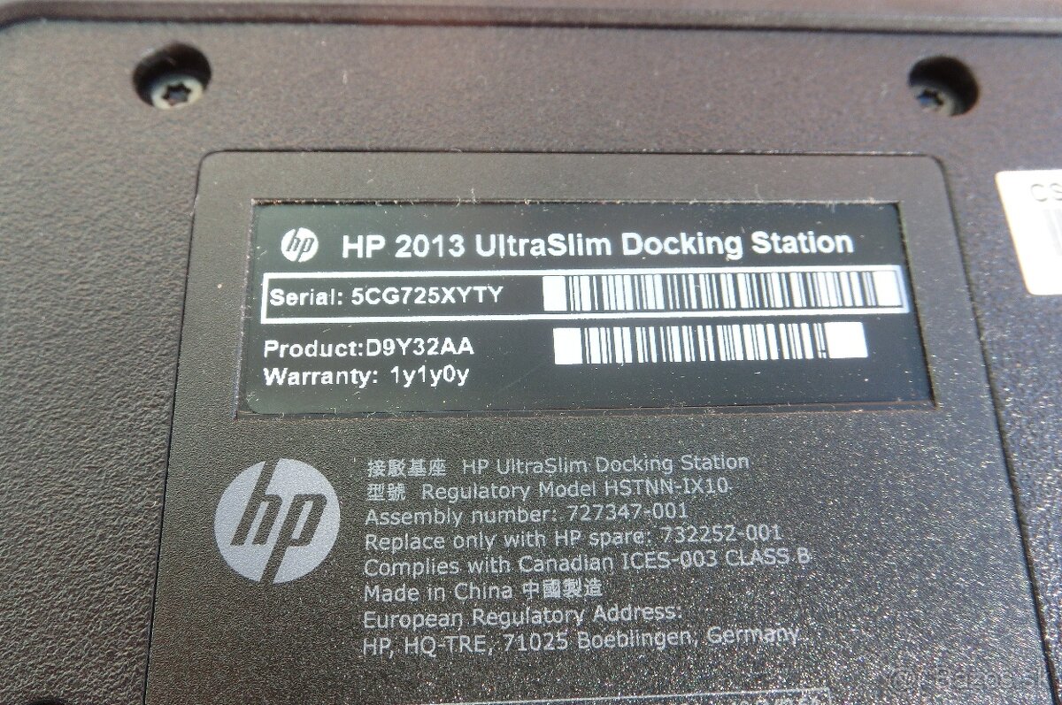 Dokovacia stanica HP2013 HSTNN-IX10 . - 6