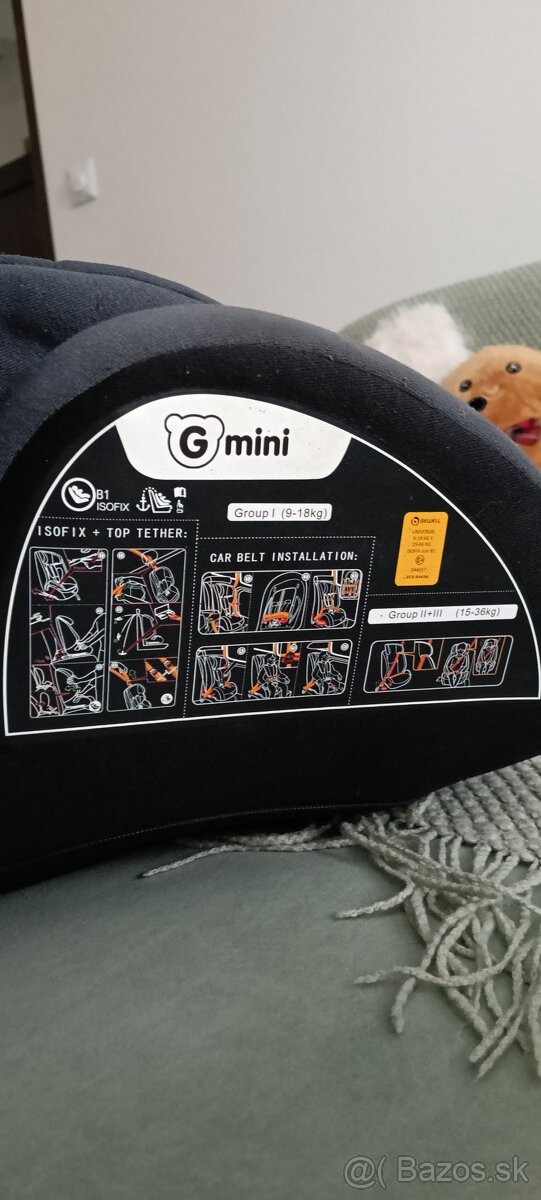 Predám autosedačku G mini isofix certifikovaná - 6