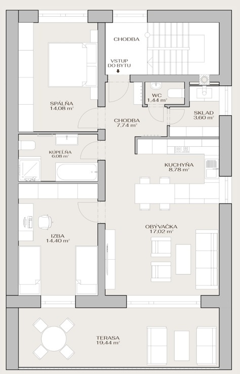 Predávame priestranný 3 izbový byt v Starej Ľubovni - 6