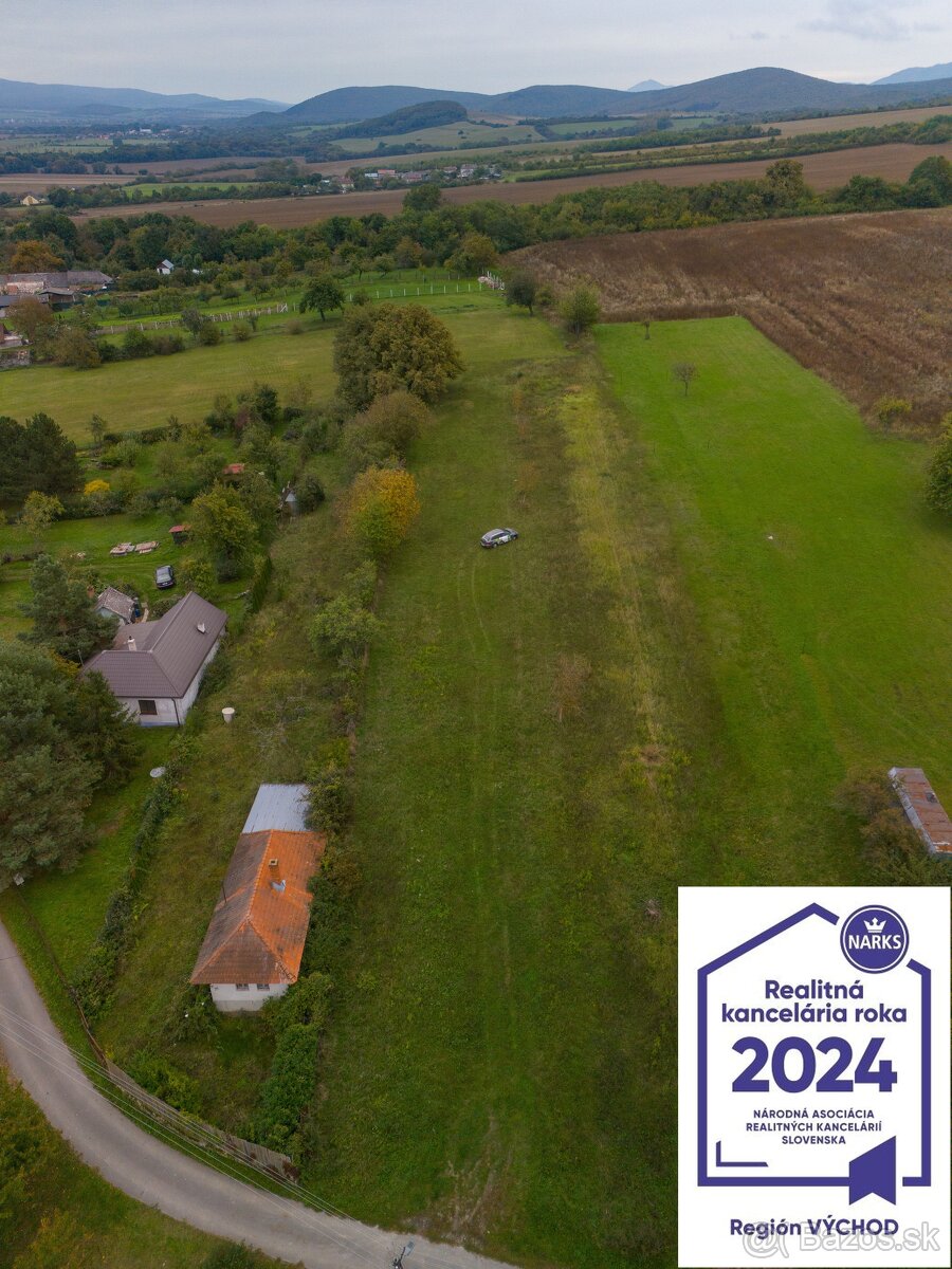 Pozemok v lone prírody s výhľadom na Slanské vrchy, obec Bre - 6