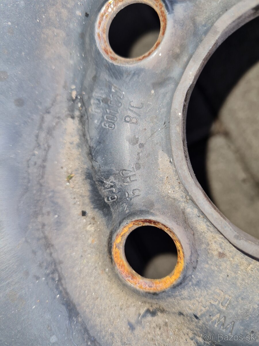 Predám plechové disky 5x100 6j r15 et38 - 6