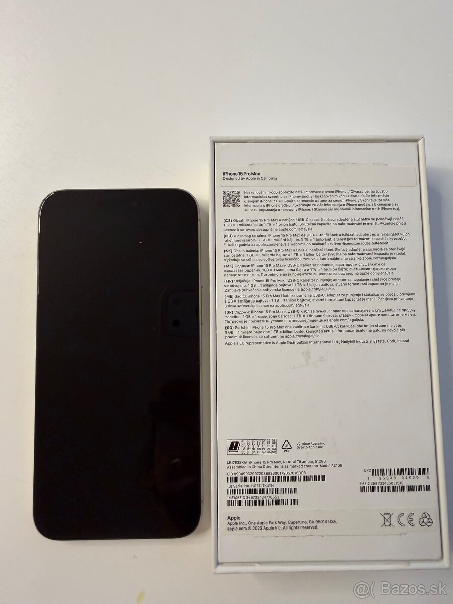 iPhone 15 Pro Max, Natural Titanium, 512 GB - 6