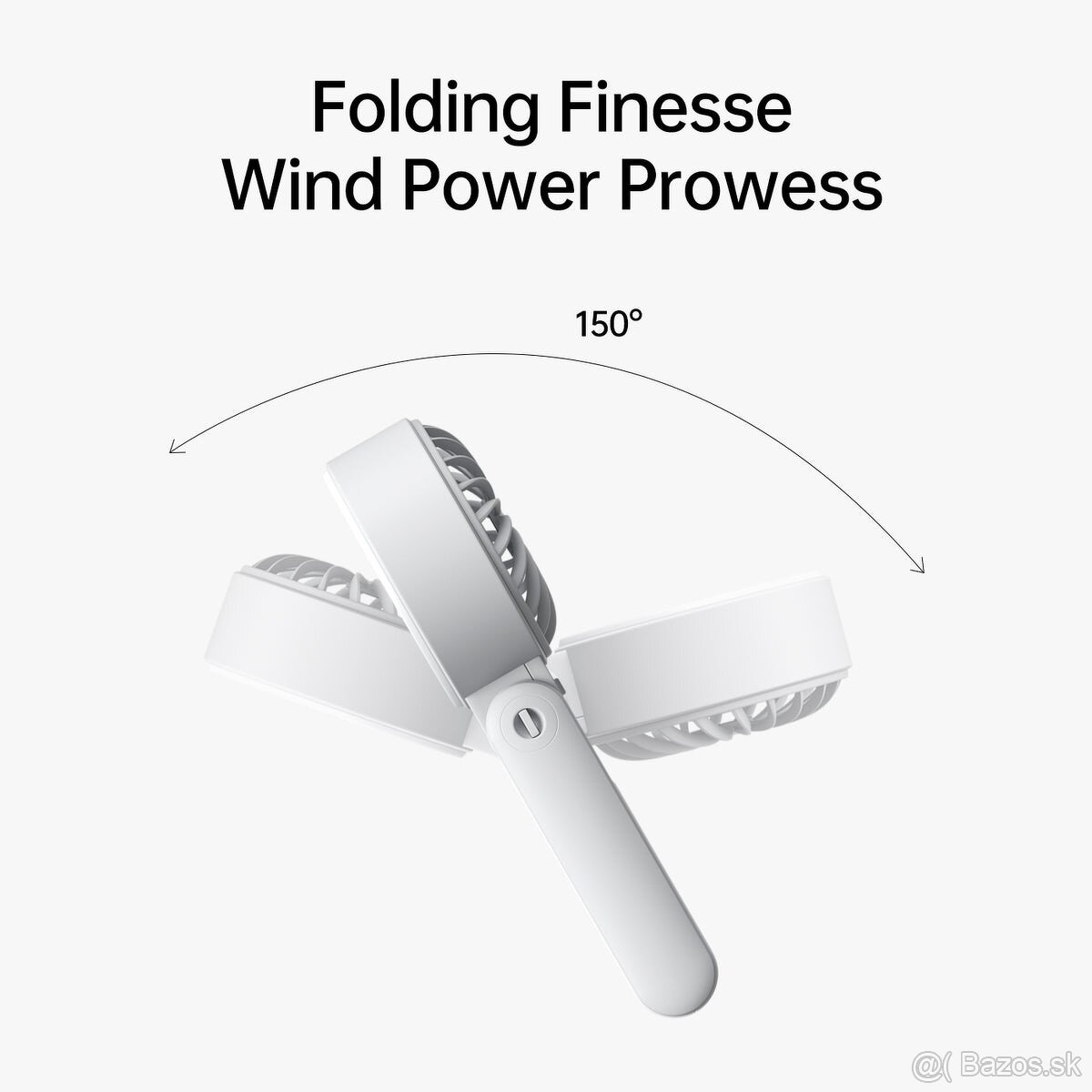 Ventilátor do ruky RUŽOVÝ JisuLife Handheld Fan Life7 - 6