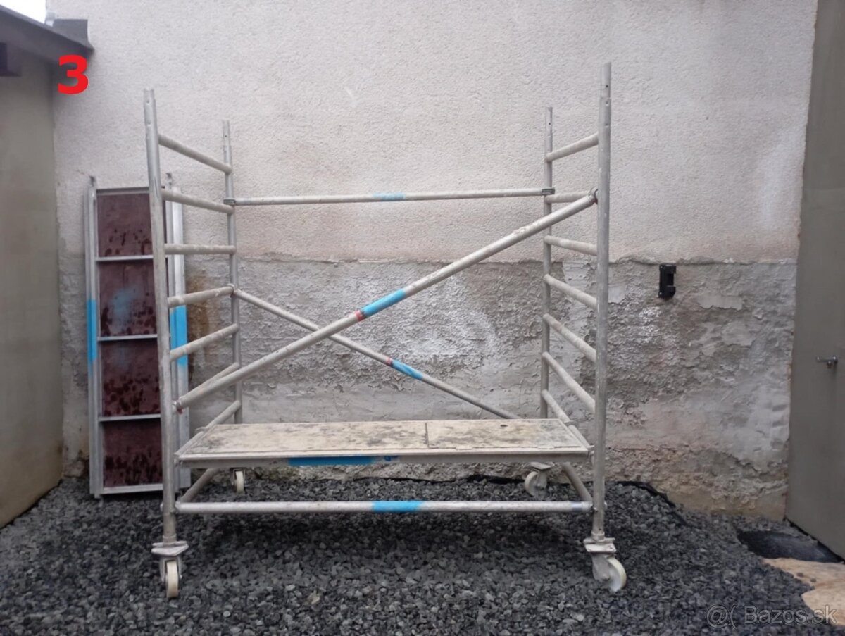 pojazdné hliníkové lešenie na prenájom - 6