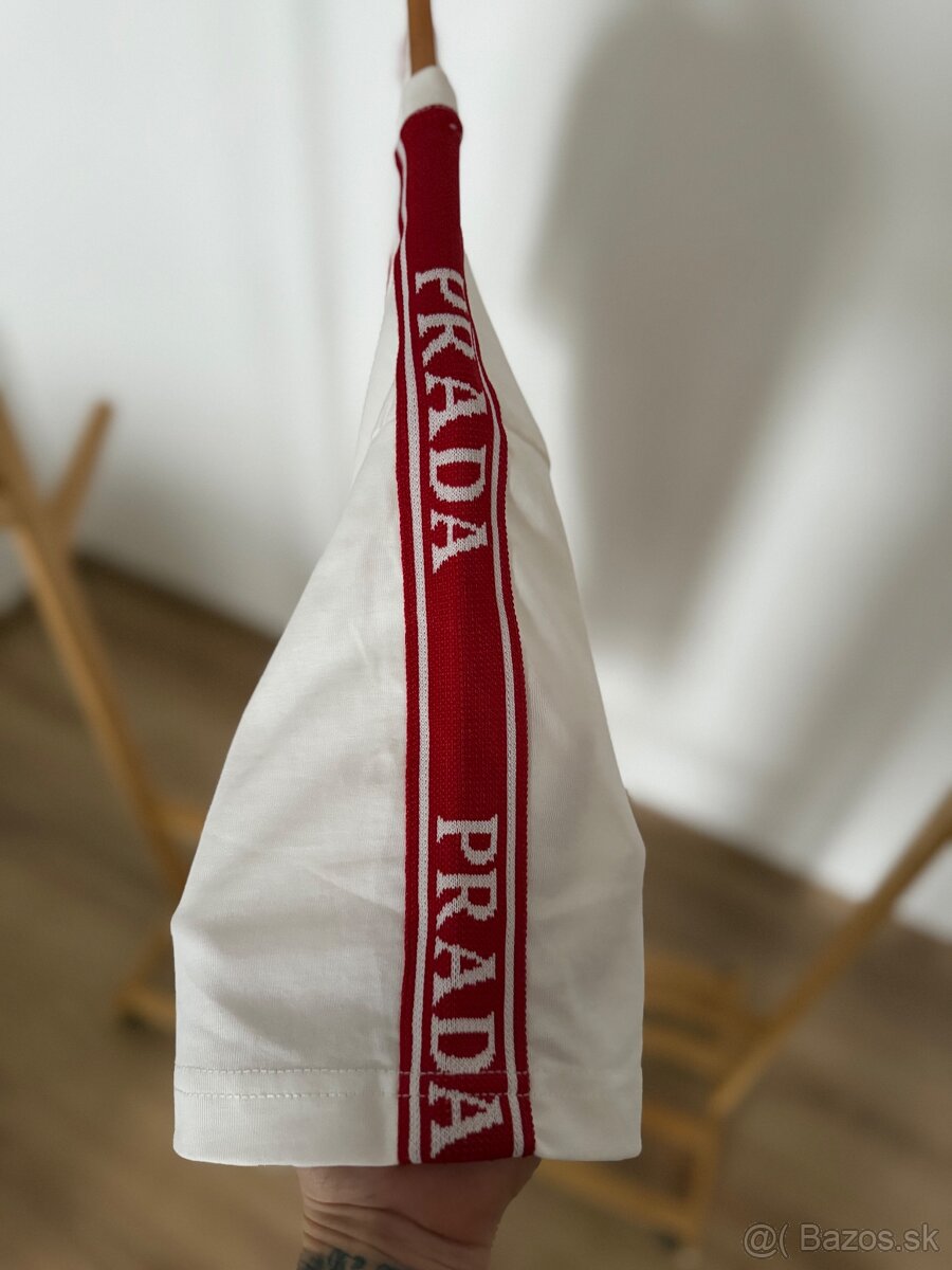 Panske biele tricko Prada - 6