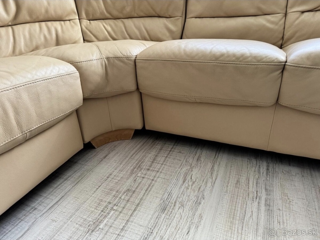 Kožená rohová sedačka - 6