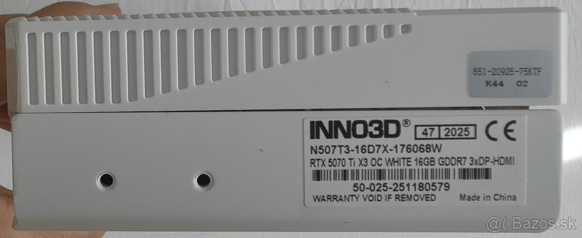 Inno3D Nvidia GeForce RTX 5070 Ti X3 OC 16 GB nová - 6