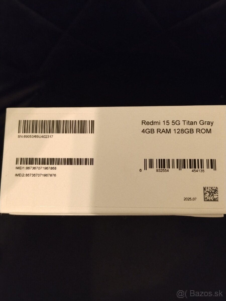 Xiaomi Redmi 15 5G Titan Grey - 6