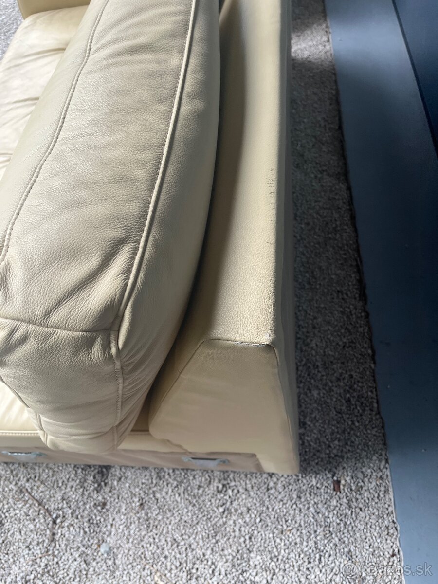 Rohova roztahovacia kožená sedačka - 6