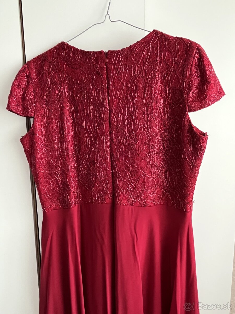 Dámske dlhé spoločenské šaty XL, 93cm obvod v páse - 6