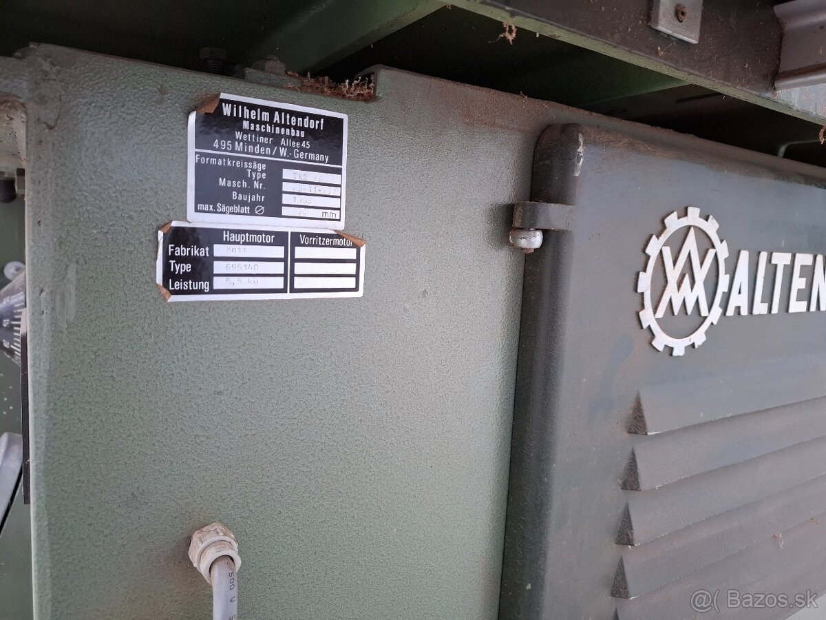 Formátovacia píla Altendorf TKR-45 s predrezovacím agregátom - 6