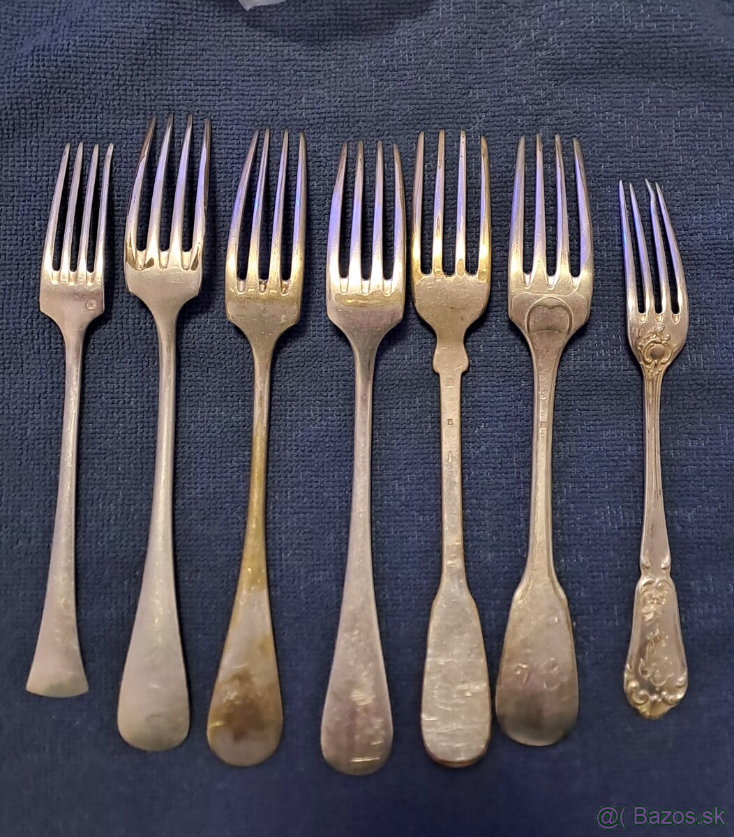 Postriebrena sada priborov - 6