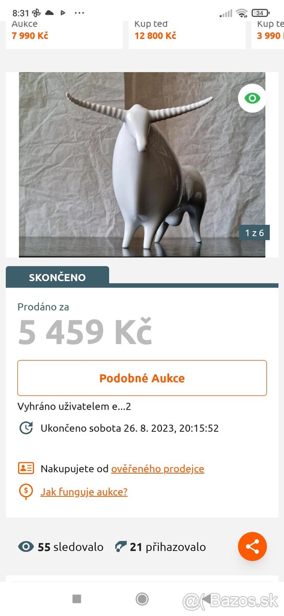 Royal Dux Brusel Jaroslav Ježek panter - 6