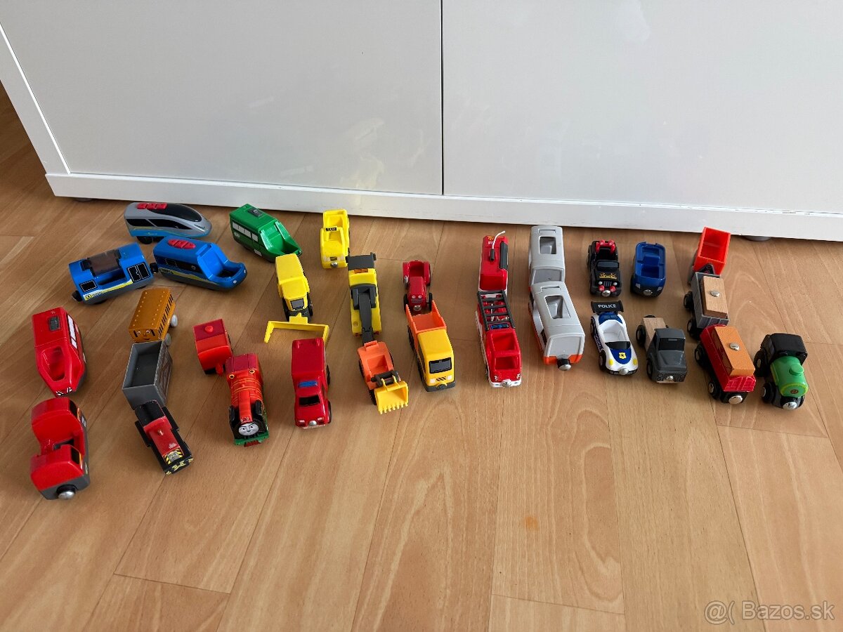 Drevené koľajnice s príslušenstvom. - 6