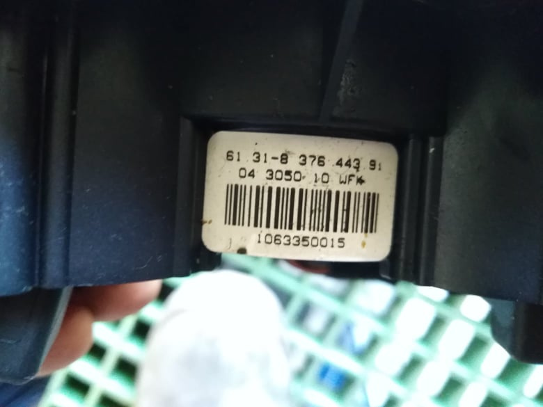 BMW X3 E83 páčky svetiel, smeroviek s BC krúžkom volantu - 6