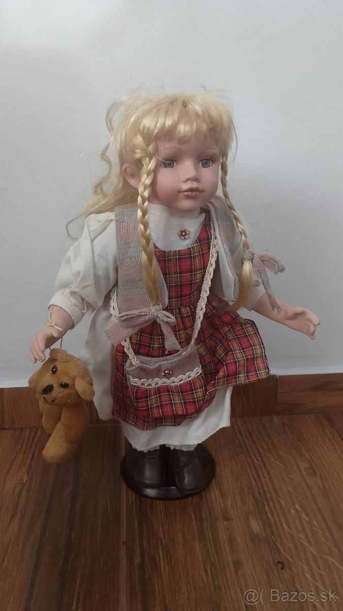 Predám ako nové - hodnotnú porcelánovú bábiku - 6