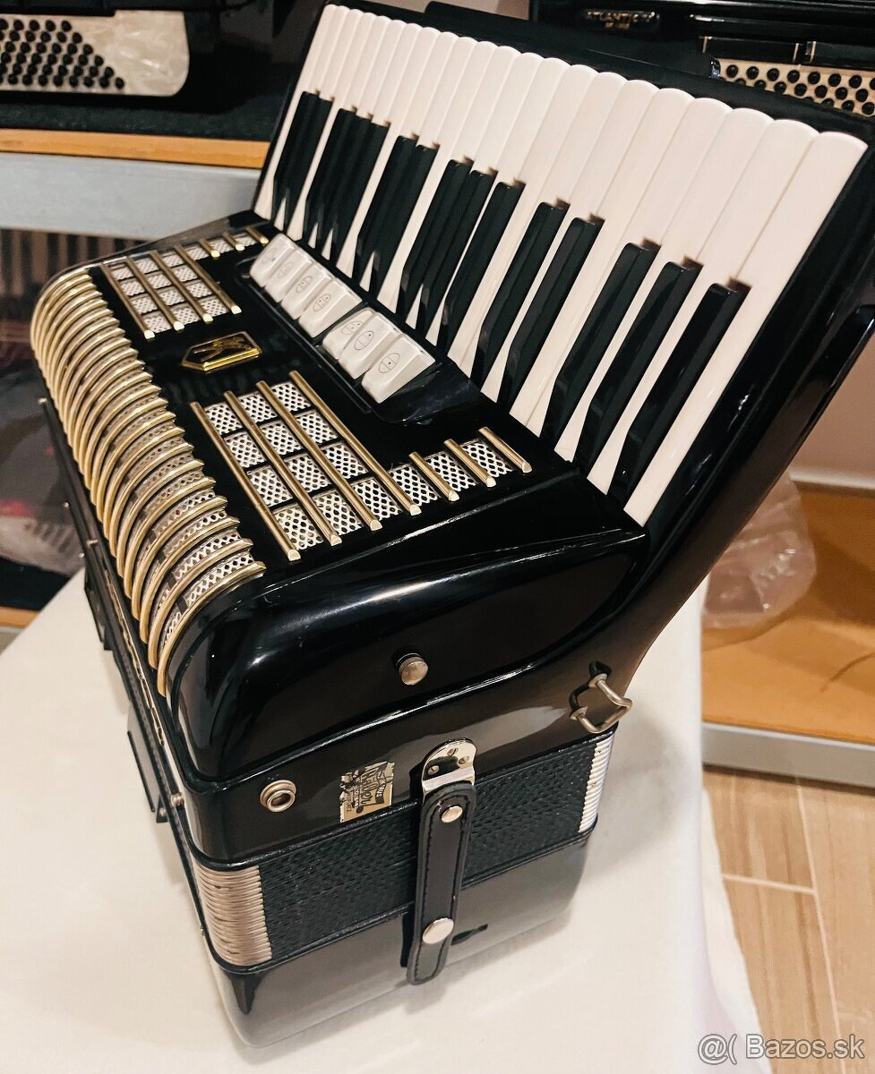 Predám akordeón Hohner Verdi II N- 96 Basový - Made in Germa - 6