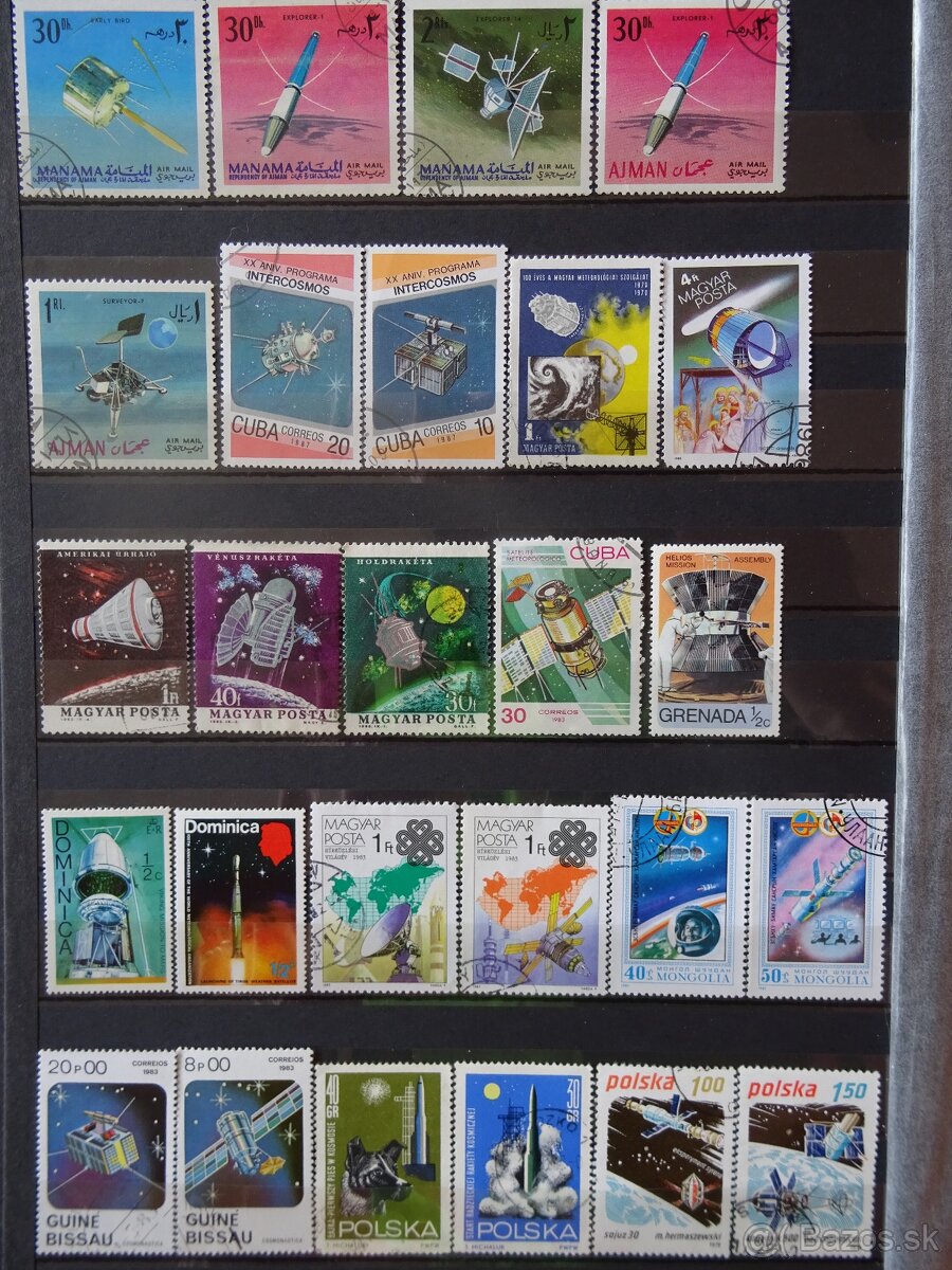 Pekná zbierka známok VESMÍR - 6