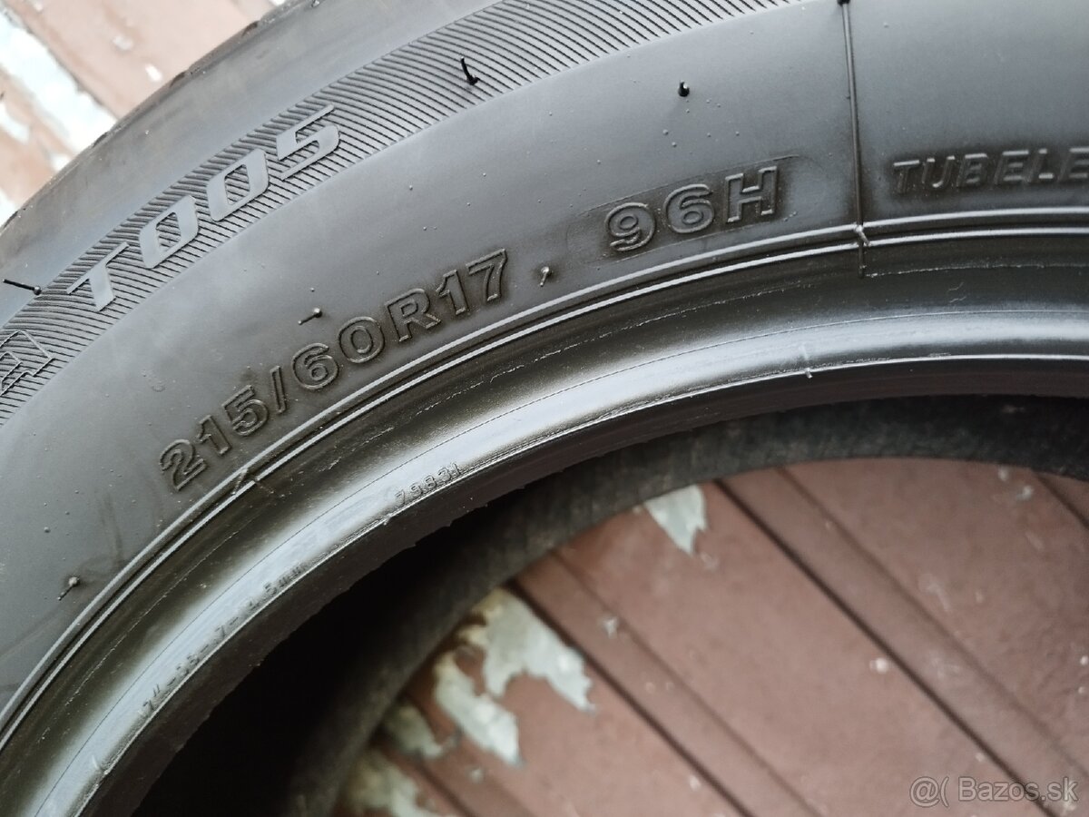 letne pneumatiky 215/60 r17 BRIDGESTONE - 6
