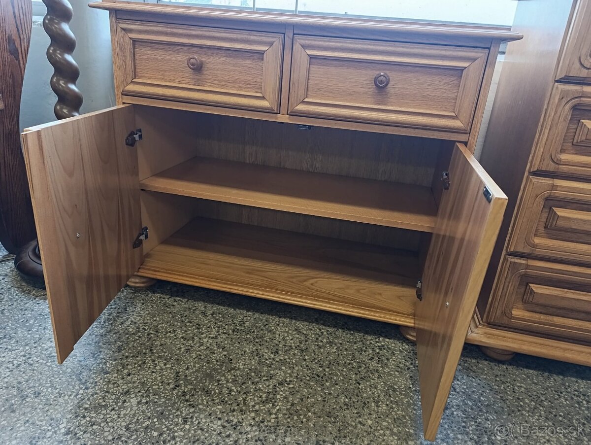 Rustikální dubová komoda,Nábytek s příběhem - 6