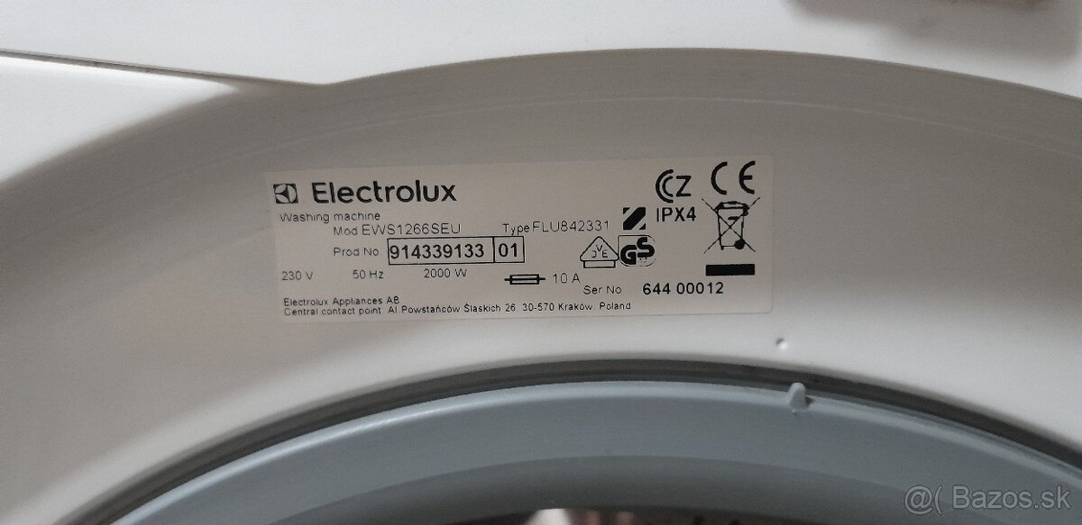 Predám Pračku Electrolux 6kg - 6