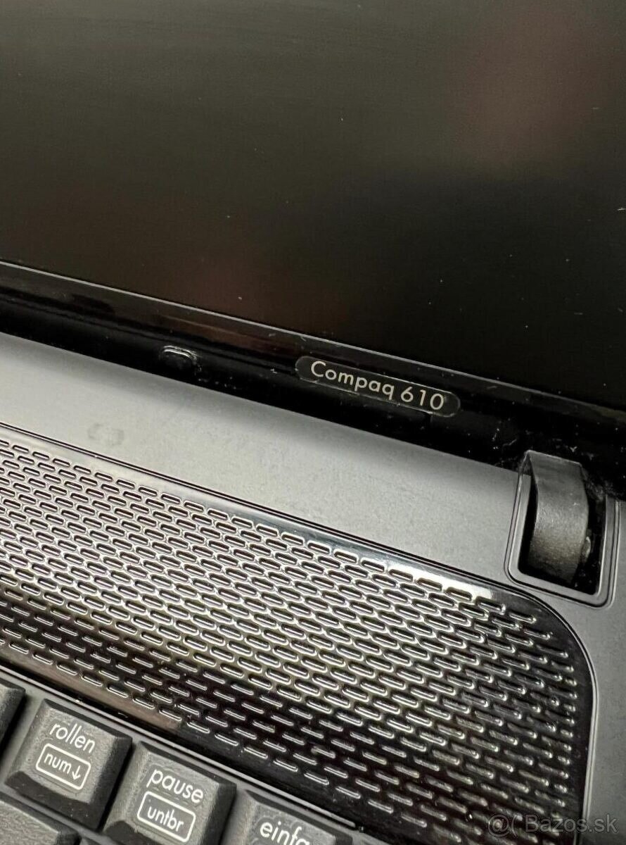 Predám notebook HP 15,6"Compaq 610 na diely alebo opravu - 6