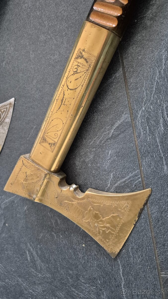 Valaška strieborná aj zlatá 100cm mat. Mosadz - 6