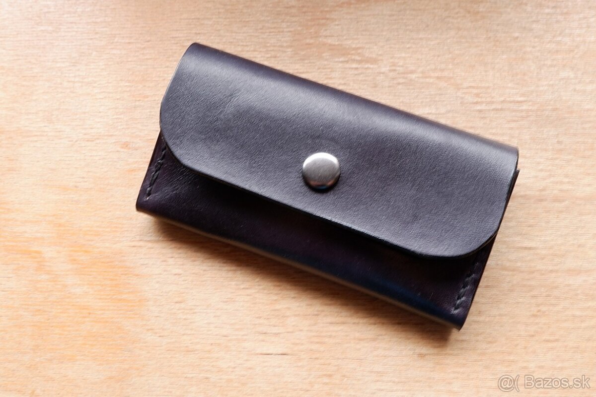 Kožená kľúčenka KF-03BK - čierna - 6