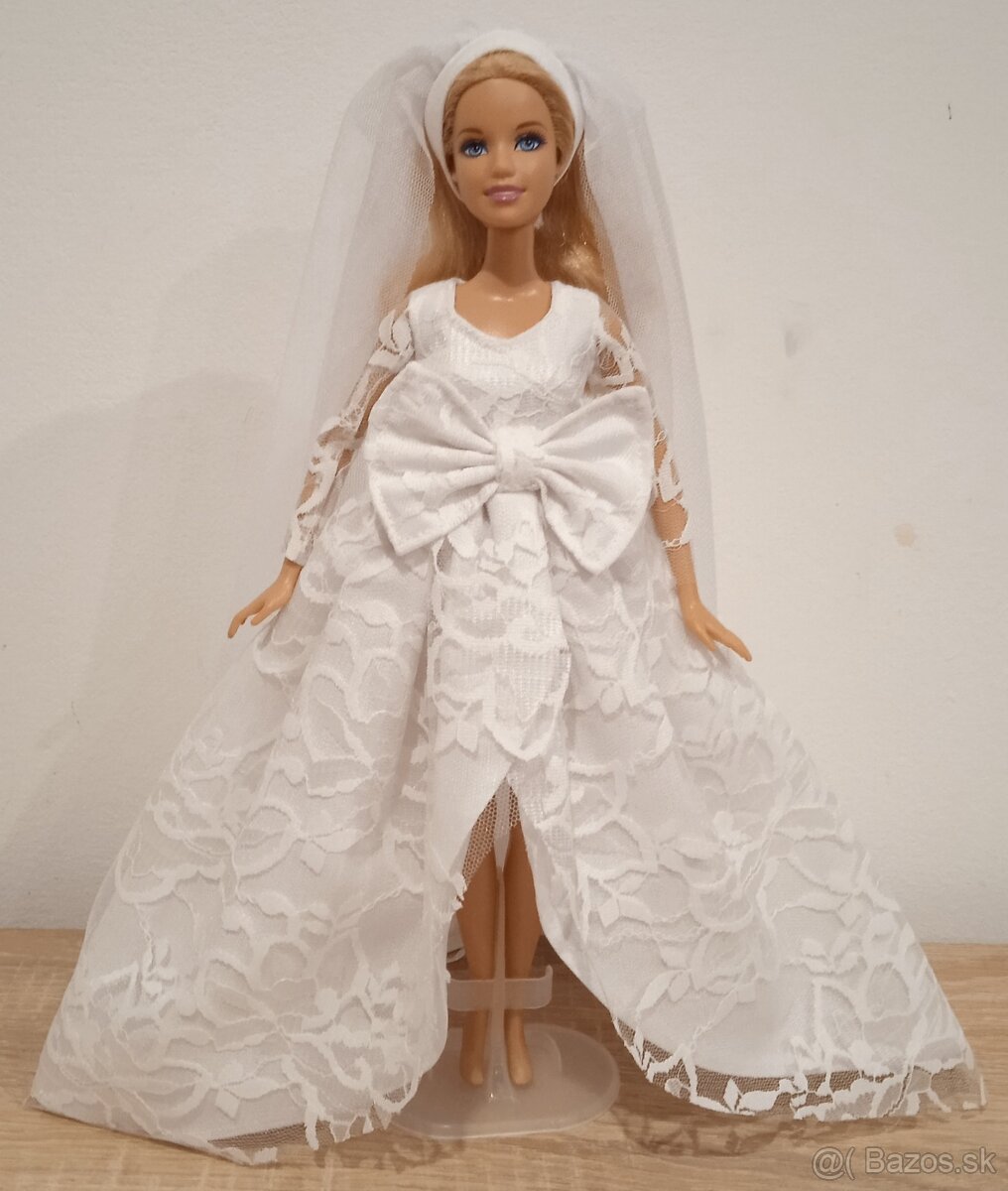 Barbie -svadobne šaty pre Barbie - 6