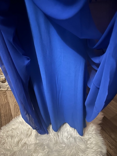 Modré dlhé šaty zn. Chantall - 6