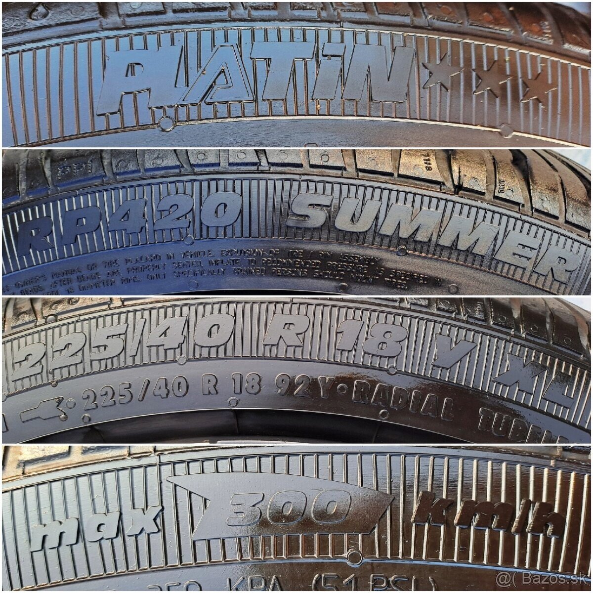 5x108 DOTZ 225 40 R18 Ročné Pneu 8mm - 6