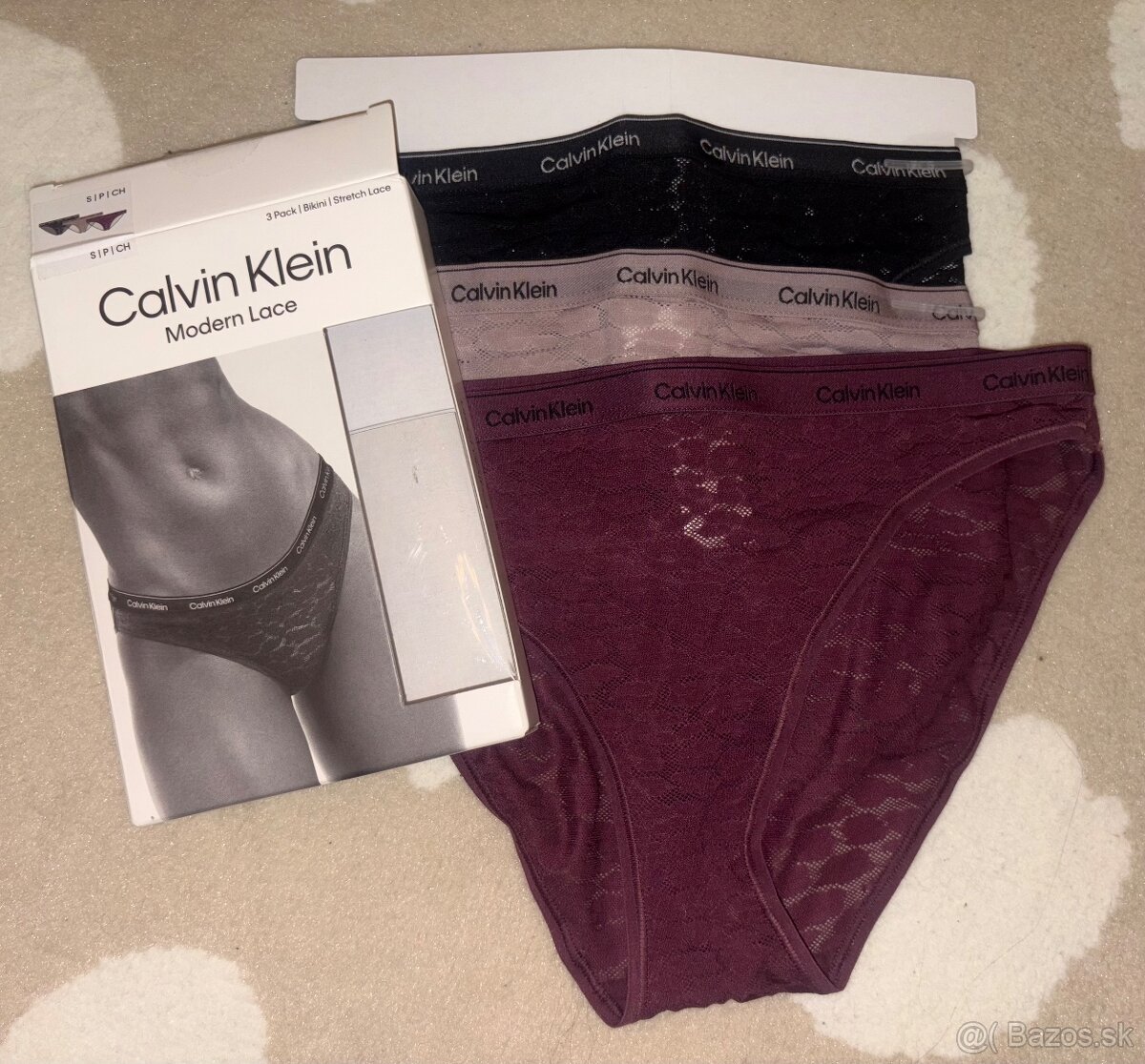 Nohavičky Calvin Klein 3-pack velkosť S…nové - 6