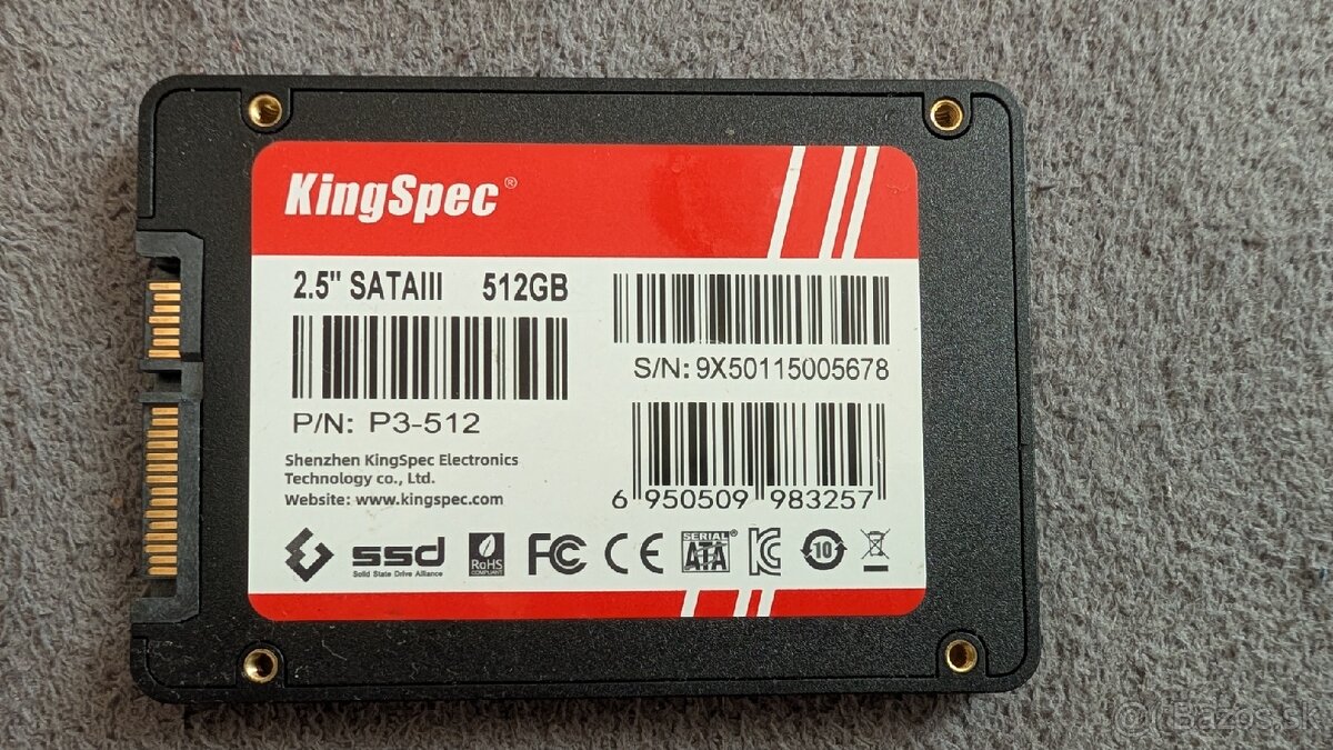 SSD 256GB/512GB Sata/ DDR 5 NTB 2x8Gb - 6