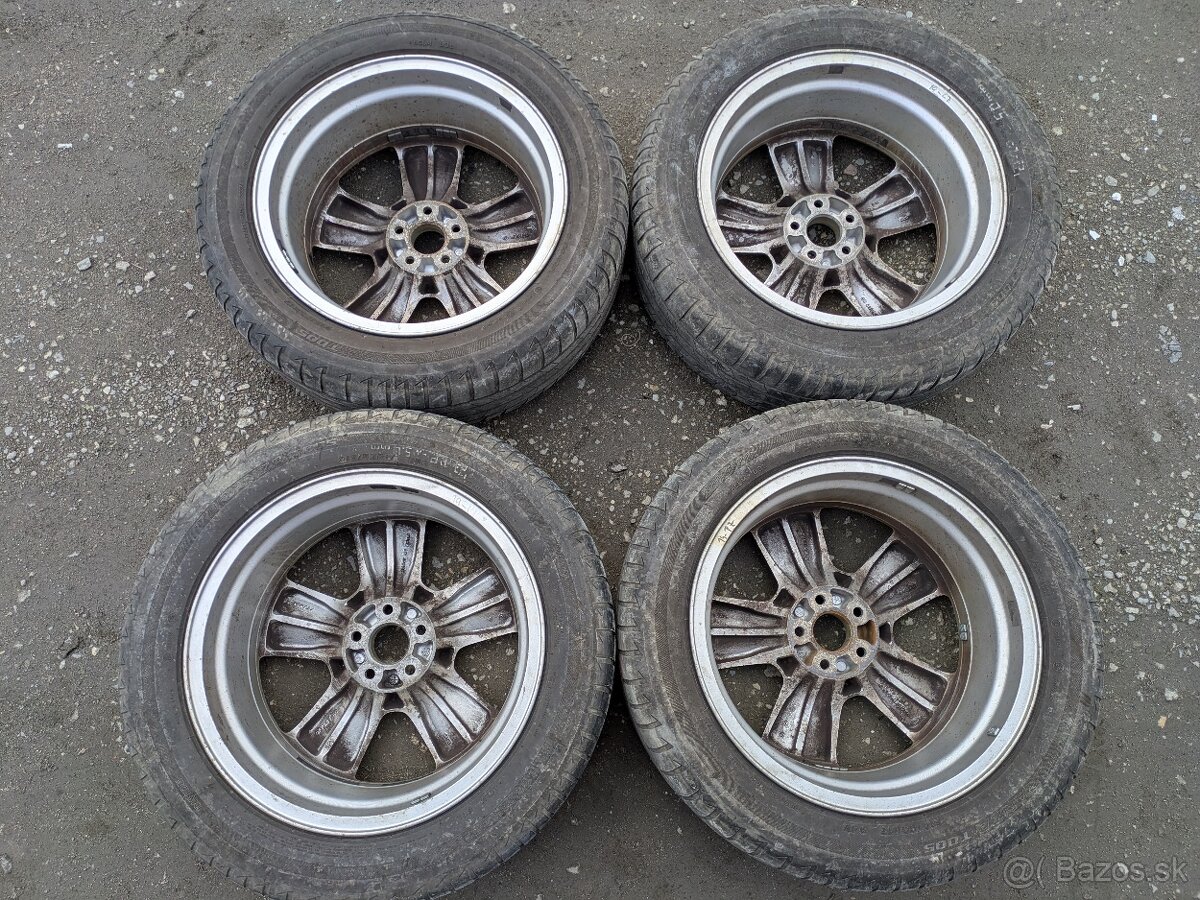 17" ALU kolesa Subaru 7Jx17 ET 48+pneu Bridgestone 215/55R1 - 6