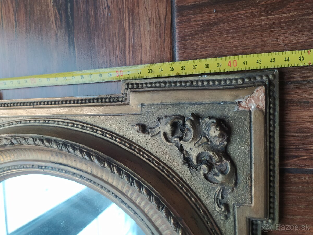Drevené zrkadlo secesia - 6